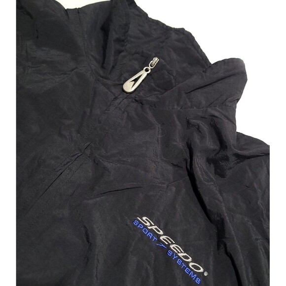 Vtg 90s Speedo Sport Systems Windbreaker Jacket Full Zip Colourblock Zip Pockets - Picture 6 of 12